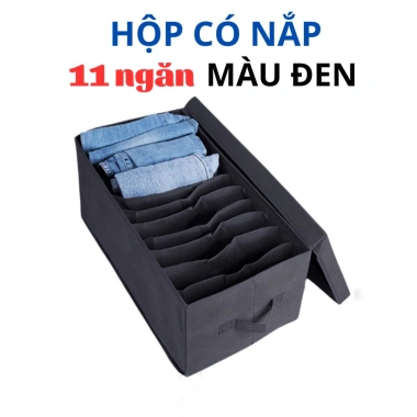 Hộp đựng quần áo chia ngăn, kệ treo gọn gàng, móc và túi đựng - Giá 60.000đ 8