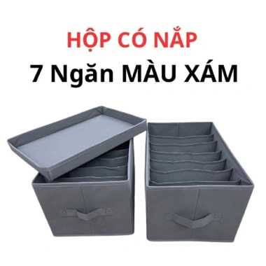 Hộp đựng quần áo chia ngăn, kệ treo gọn gàng, móc và túi đựng - Giá 60.000đ 9