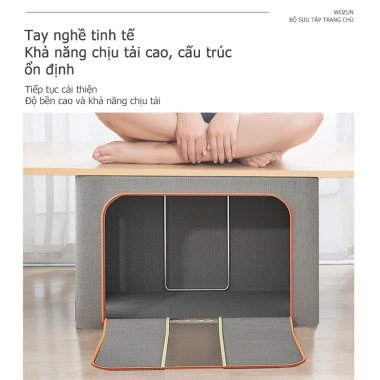 Hộp Đựng Quần Áo Đồ Lót Đa Năng Vải Khung Thép Kích Thước Lớn Chia Ngăn - 39.000₫ 6 Hộp Đựng Quần Áo Đồ Lót Đa Năng Vải Khung Thép Kích Thước Lớn Chia Ngăn - 39.000₫ 6