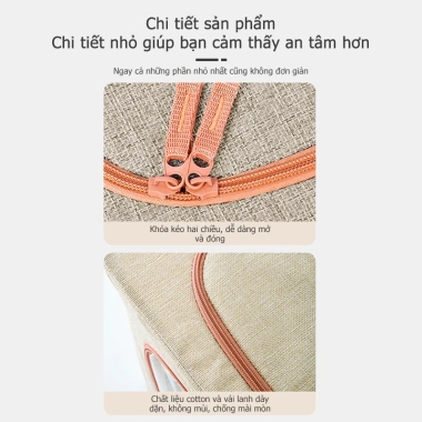 Hộp Đựng Quần Áo Đồ Lót Đa Năng Vải Khung Thép Kích Thước Lớn Chia Ngăn - 39.000₫