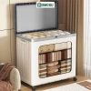 Hộp Đựng Quần Áo Gấp Gọn Cỡ Lớn Bánh Xe Nắp Đậy Kín Đáo Chống Bụi Bẩn Q431 311k