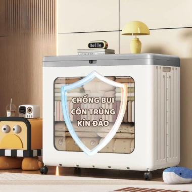 Hộp Đựng Quần Áo Gấp Gọn Cỡ Lớn Bánh Xe Nắp Đậy Kín Đáo Chống Bụi Bẩn Q431 311k 3 Hộp Đựng Quần Áo Gấp Gọn Cỡ Lớn Bánh Xe Nắp Đậy Kín Đáo Chống Bụi Bẩn Q431 311k 3