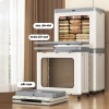 Hộp Đựng Quần Áo Gấp Gọn Cỡ Lớn Bánh Xe Nắp Đậy Kín Đáo Chống Bụi Bẩn Q431 311k 5