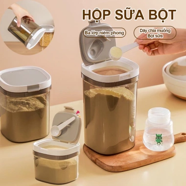 Hộp Đựng Sữa Bột Nắp Kín Chống ẩm Bảo Quản Lâu Dài Giá 64.900₫ - Giảm 23%