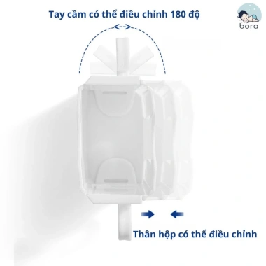 Hộp đựng sữa cho bé có quai cầm điều chỉnh linh hoạt, tự uống dễ dàng, 49.900₫
