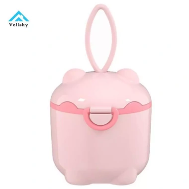 Hộp đựng sữa di động Velishy Cartoon có thìa - tiện lợi cho bé du lịch, chỉ 61.722₫