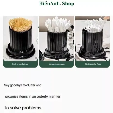 Hộp đựng tăm bông hình quả lê, dung lượng lớn, chống bụi và chống ẩm - Giá 68.000đ