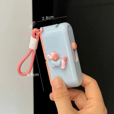Hộp Đựng Tăm Chỉ Nha Khoa Bỏ Túi Có Dây Móc Khóa Tiện Lợi An Toàn Di Động 6