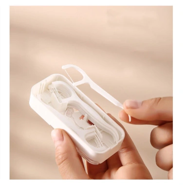 Hộp đựng tăm chỉ nha khoa mini bỏ túi, chống nước, chống bụi - Thỏ Beauty 4