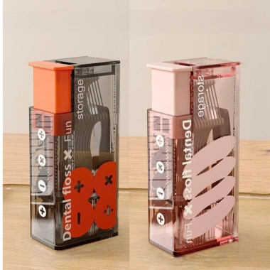 Hộp Đựng Tăm Chỉ Nha Khoa Mini Bỏ Túi Nắp Bật 1 Chạm Chống Bụi Nhiều Màu 48.000đ 10