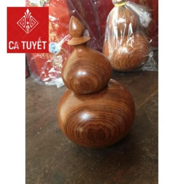 Hộp đựng tăm hồ lô gỗ hương bầu nguyên - Khối trang trí nhà cửa, giá ưu đãi 30.720₫ 2