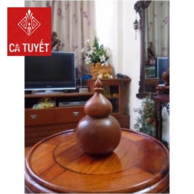 Hộp đựng tăm hồ lô gỗ hương bầu nguyên - Khối trang trí nhà cửa, giá ưu đãi 30.720₫ 7