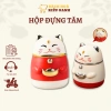 Hộp Đựng Tăm Mèo Thần Tài Nút Nhấn Tự Động - Trang Trí Bàn Ăn Sang Trọng