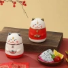 Hộp Đựng Tăm Mèo Thần Tài Nút Nhấn Tự Động - Trang Trí Bàn Ăn Sang Trọng 8