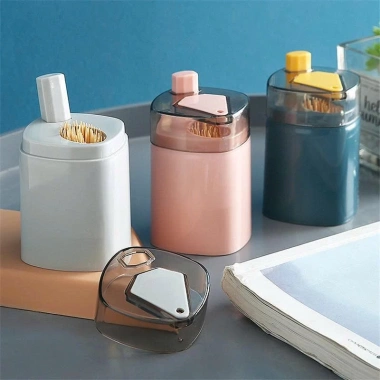 Hộp Đựng Tăm Nhấn Tự Động Cao Cấp Chống Bụi – Lấy Tăm Một Tay Tiện Lợi, Giá 11.662₫