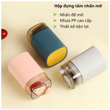 Hộp Đựng Tăm Nhấn Tự Động Cao Cấp Chống Bụi – Lấy Tăm Một Tay Tiện Lợi, Giá 11.662₫