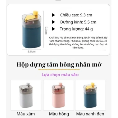 Hộp Đựng Tăm Nhấn Tự Động Cao Cấp Chống Bụi – Lấy Tăm Một Tay Tiện Lợi, Giá 11.662₫