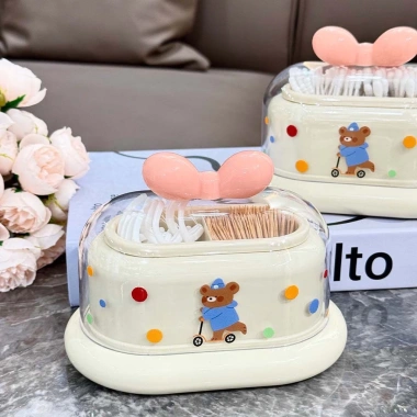Hộp Đựng Tăm Smile Hai Ngăn Thỏ Mono Bạc - Phong Cách Bắc Âu, Giá 79.000₫ 2 Hộp Đựng Tăm Smile Hai Ngăn Thỏ Mono Bạc - Phong Cách Bắc Âu, Giá 79.000₫ 2