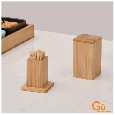 Hộp đựng tăm tre GU DECOR WOODEN - Phụ kiện bàn ăn an toàn, thiết kế gỗ sang trọng, chỉ 55.000₫ 9 Hộp đựng tăm tre GU DECOR WOODEN - Phụ kiện bàn ăn an toàn, thiết kế gỗ sang trọng, chỉ 55.000₫ 9