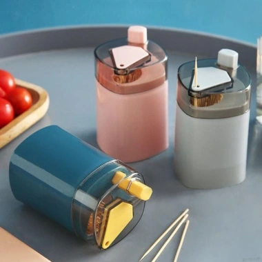 Hộp đựng tăm tự động nhấn nút tiện lợi T2 - Lấy tăm nhanh, sạch, giá 12.239 VND