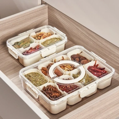 Hộp đựng thực phẩm 4 ngăn cao cấp – bảo quản rau củ, size to và nhỏ, giá ưu đãi 99k