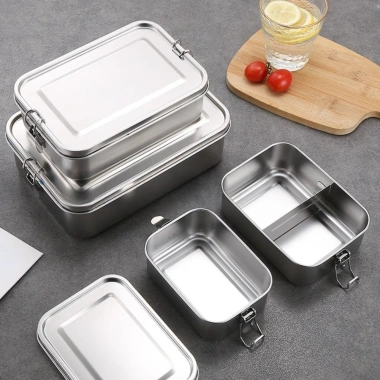 Hộp Đựng Thực Phẩm Inox 304 Tháo Rời, Chống Rò Rỉ, Dải Niêm, Phù Hợp Cắm Trại - Giá Ưu Đãi 144.100 7
