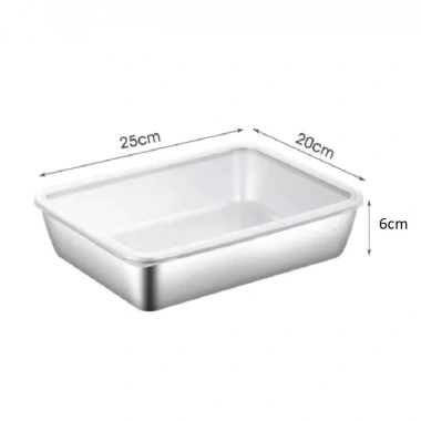 Hộp Đựng Thực Phẩm Inox Top Value LS1-843-182 Cỡ Lớn Có Nắp Đậy - Giá Ưu Đãi 68K