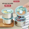 Hộp đựng thực phẩm inox tròn 304 - An toàn sức khoẻ, dùng được lò vi sóng, khay tiện lợi - Miu Home, chỉ 35.000₫