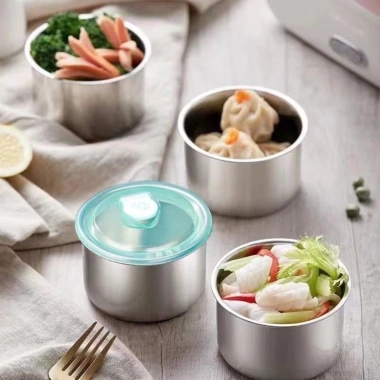 Hộp đựng thực phẩm inox tròn 304 - An toàn sức khoẻ, dùng được lò vi sóng, khay tiện lợi - Miu Home, chỉ 35.000₫ 6 Hộp đựng thực phẩm inox tròn 304 - An toàn sức khoẻ, dùng được lò vi sóng, khay tiện lợi - Miu Home, chỉ 35.000₫ 6