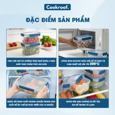Hộp Đựng Thực Phẩm S20 Kháng Khuẩn, Chịu Nhiệt Lò Vi Sóng, Không BPA - 299.000₫