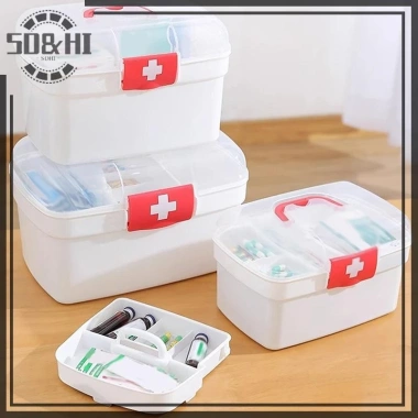 Hộp đựng thuốc di động dung lượng lớn - Bộ sơ cứu gia đình, du lịch, khẩn cấp