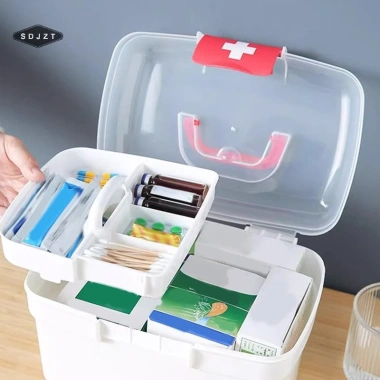 Hộp đựng thuốc di động SDJZT dung lượng lớn, bộ sơ cứu gia đình, du lịch khẩn cấp 6 Hộp đựng thuốc di động SDJZT dung lượng lớn, bộ sơ cứu gia đình, du lịch khẩn cấp 6