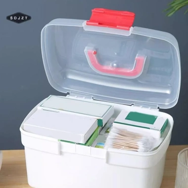 Hộp đựng thuốc di động SDJZT dung lượng lớn, bộ sơ cứu gia đình, du lịch khẩn cấp