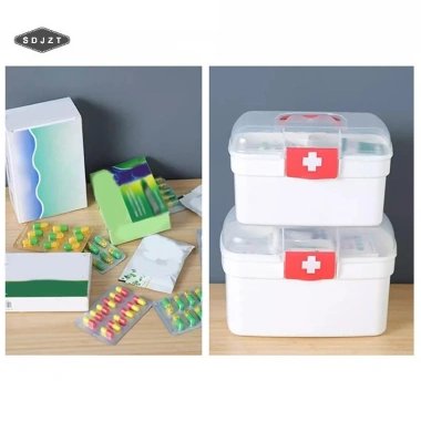 Hộp đựng thuốc di động SDJZT dung lượng lớn, bộ sơ cứu gia đình, du lịch khẩn cấp