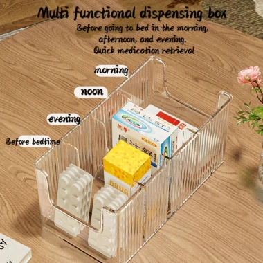 Hộp đựng thuốc lưới tháo rời trong suốt, dung tích lớn – bộ sơ cứu gia đình, chỉ 119.998₫