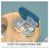 Hộp Đựng Thuốc Mini KOOBEE NT08: Chống Ẩm, 4 Ngăn, Kèm Dao Cắt, Gọn Nhẹ Dễ Mang Đi Làm Du Lịch 5