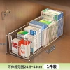 Hộp đựng thuốc mở rộng, giá lưới tháo rời, tủ sơ cứu trong suốt đa chức năng, dung lượng lớn - 287k COD 10