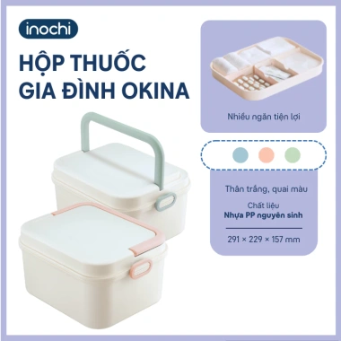 Hộp đựng thuốc Okina Inochi nhỏ gọn, tiện dụng, bảo quản an toàn, giá 101.400₫