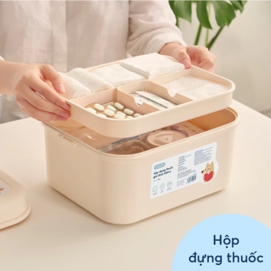 Hộp đựng thuốc Okina Inochi nhỏ gọn, tiện dụng, bảo quản an toàn, giá 101.400₫