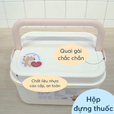 Hộp đựng thuốc Okina Inochi nhỏ gọn, tiện dụng, bảo quản an toàn, giá 101.400₫