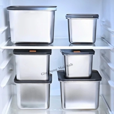 Hộp đựng topping inox 304 nắp đậy - Buffet đa năng 900ml-4.000ml, giá chỉ 55.000₫ 7
