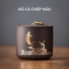 Hộp đựng trà gốm tử sa cỡ lớn, hũ trà họa tiết mạ ánh kim nắp khít cao cấp Mihoo Tea – Giá chỉ 18.700₫ 3