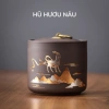 Hộp đựng trà gốm tử sa cỡ lớn, hũ trà họa tiết mạ ánh kim nắp khít cao cấp Mihoo Tea – Giá chỉ 18.700₫ 7
