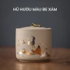 Hộp đựng trà gốm tử sa cỡ lớn, hũ trà họa tiết mạ ánh kim nắp khít cao cấp Mihoo Tea – Giá chỉ 18.700₫ 10