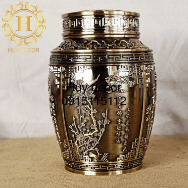 Hộp đựng trà Huydecor phong cách cổ điển - Hộp chè sang trọng, giảm giá 275k 2