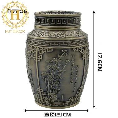 Hộp đựng trà Huydecor phong cách cổ điển - Hộp chè sang trọng, giảm giá 275k 3