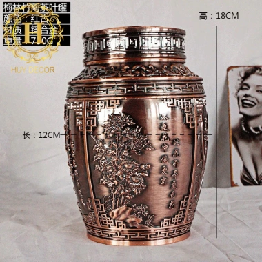 Hộp đựng trà Huydecor phong cách cổ điển - Hộp chè sang trọng, giảm giá 275k 7