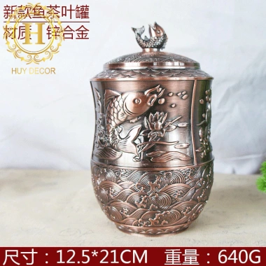 Hộp đựng trà Huydecor phong cách cổ điển - Hộp chè sang trọng, giảm giá 275k 8
