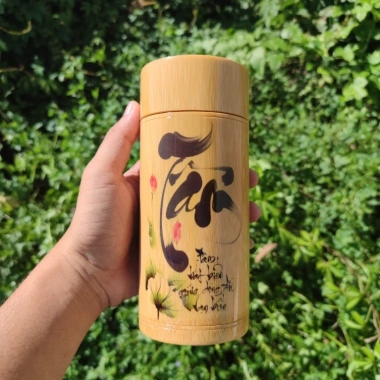 Hộp đựng trà tre thư pháp – Thiết kế tinh tế, bảo quản hương vị, giá 129.999 VNĐ 6