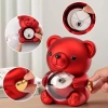 Hộp đựng trang sức gấu hồng ôm xoay - Nhựa dễ thương, xà phòng trưng bày, hoa hồng lãng mạn, quà tặng bạn gái 4